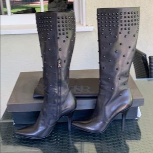 90’s style Studded black boots size 38